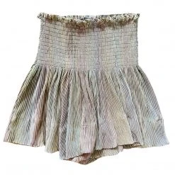 Shop Queen Of Sparkles Champagne Pleat Swing Short Shorts
