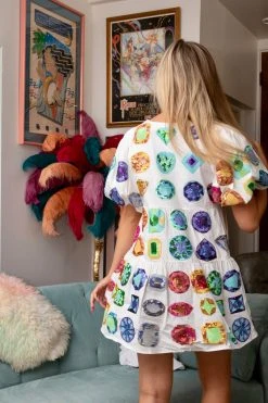 Queen Of Sparkles Rainbow Be Jeweled Dress