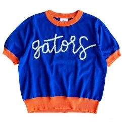 Shop Queen Of Sparkles Gameday "Gators" Glitter Script Sweater