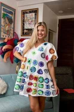 Queen Of Sparkles Rainbow Be Jeweled Dress