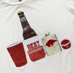 Shop Queen Of Sparkles This Little Piggy Went To The Bar Tee Gameday