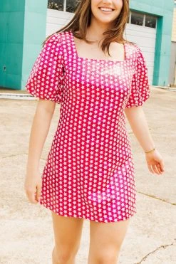 Queen Of Sparkles Spring 2022 Pink Star Sequin Dress