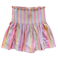 Shop Queen Of Sparkles Pink Rainbow Swing Shorts