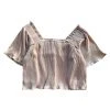 Shop Queen Of Sparkles Champagne Pleat Flutter Top Tops