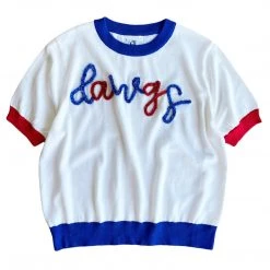 Shop Queen Of Sparkles Gameday Red/Blue Dawgs Sweater
