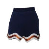 Queen Of Sparkles Gameday Navy, White/Orange Wavy Short