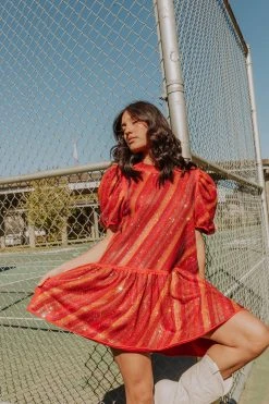 Queen Of Sparkles Red Candy Rhinestone Dress