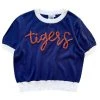 Shop Queen Of Sparkles Navy, Orange Tigers Sweater