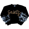 Queen Of Sparkles "Saints" Feather Sleeve Sweater