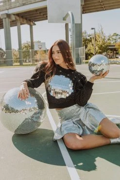 Queen Of Sparkles Sweatshirts Disco Ball Sweatshirt