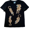 Shop Queen Of Sparkles 4 Crawling Tigers Tee Black