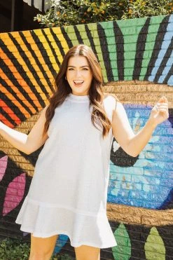 Shop Queen Of Sparkles White Rhinestone Dress