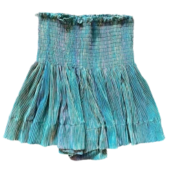 Shop Queen Of Sparkles Shorts Teal Pleat Swing Short
