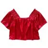 Shop Queen Of Sparkles Red/Red Flutter Top 4th Of July
