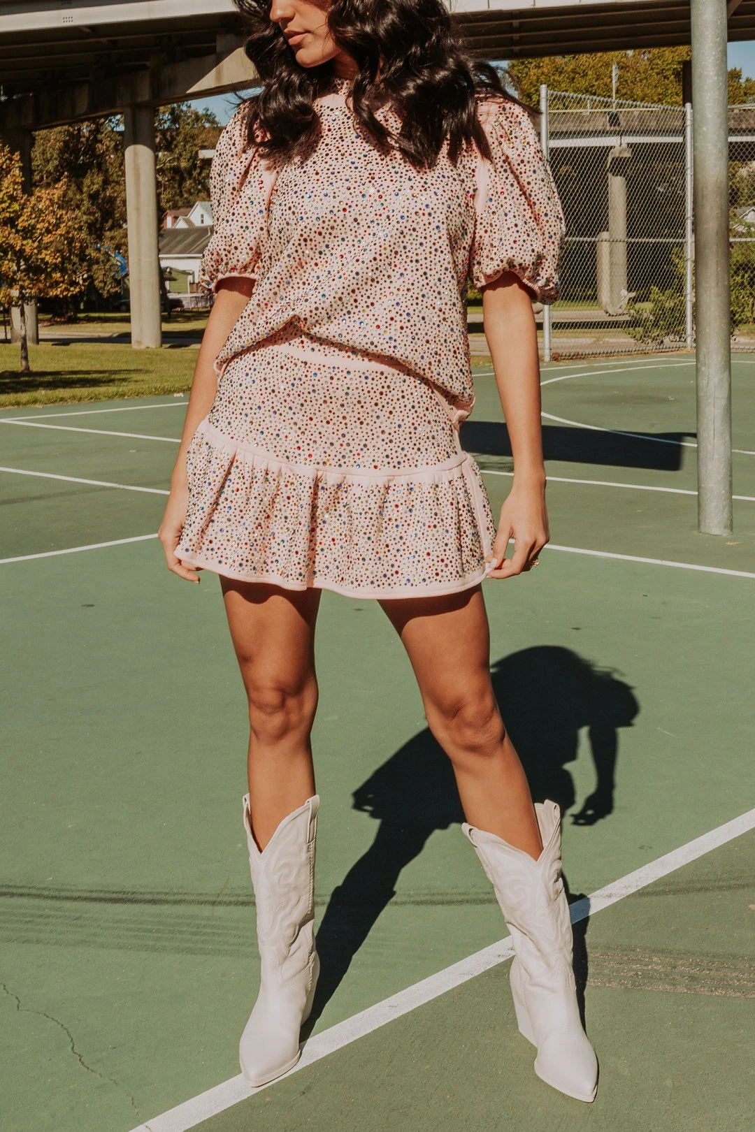 Queen Of Sparkles Jewel Tone Rhinestone Skirt 5 Queen Of Sparkles Jewel Tone Rhinestone Skirt