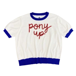 Shop Queen Of Sparkles Gameday "Pony Up" Sweater