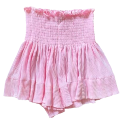 Shop Queen Of Sparkles Pale Pink Pleat Swing Short