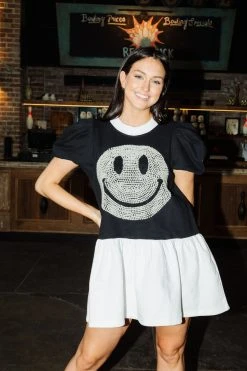Queen Of Sparkles Pearl Smiley Dress Dresses