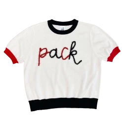 Shop Queen Of Sparkles Gameday "Pack" Glitter Script SS Sweater