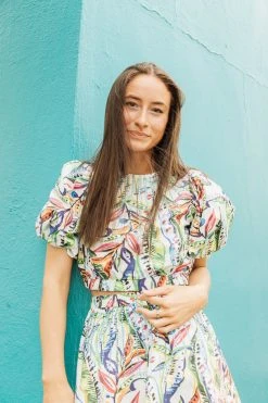 Queen Of Sparkles Tropical Tiered Jeweled Mini Skort