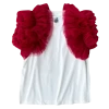 Shop Queen Of Sparkles White/Red Ruffle Tee
