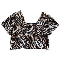 Shop Queen Of Sparkles Gameday Tiger Print Flutter Top