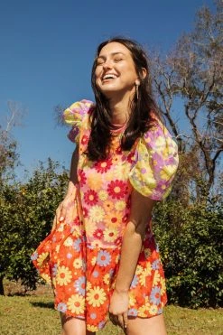 Queen Of Sparkles Colorblock Daisy Dress Spring 2022