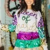 Queen Of Sparkles Queen Of Mardi Paillette Sweater Sweaters