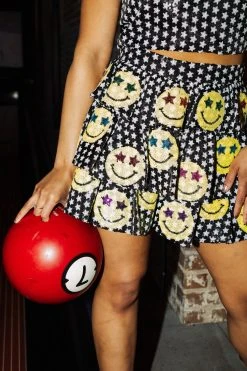 Queen Of Sparkles Sequin Star Smiley Tiered Skort Spring 2022
