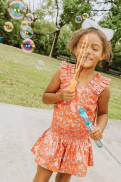 Queen Of Sparkles Kids Red Butterfly Swing Short