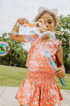 Queen Of Sparkles Kids Red Butterfly Swing Short